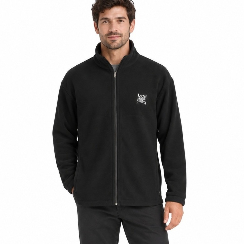 Patagonia Mens Micro Synchilla Full Zip Mock Neck Fleece Logo Jacket Size XL NWT
